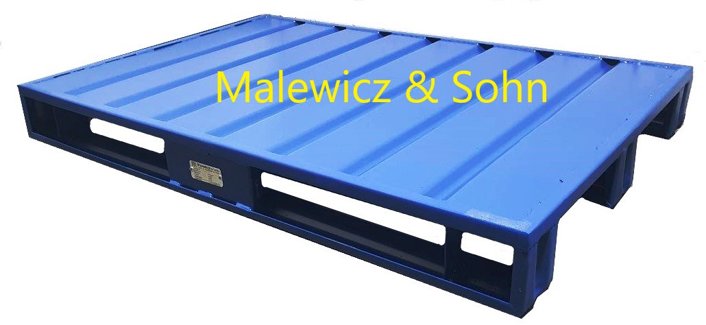 Euro-Stahlpalette mit drei Kufen